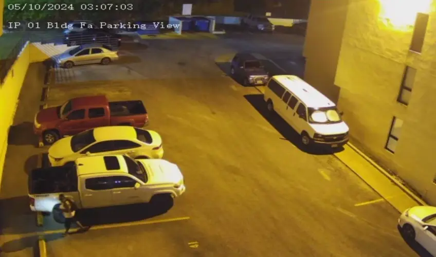 Security footage captures car theft in Tumon