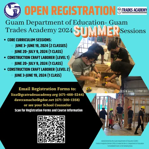 Guam Department of Education offers trades programs during summer break