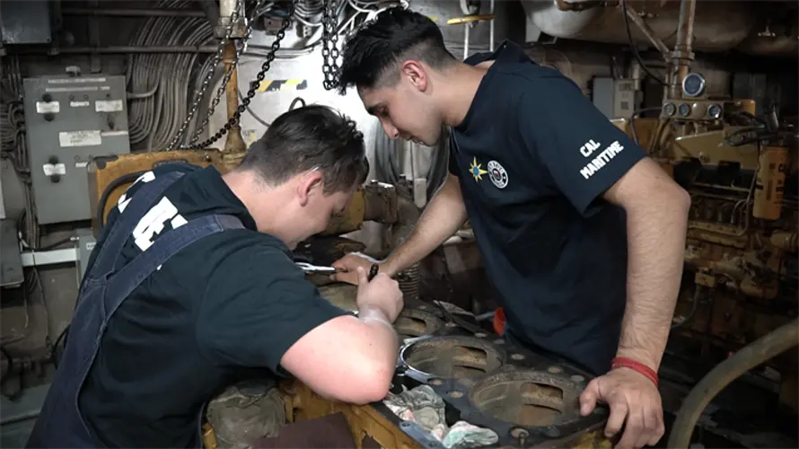 Cal Maritime cadets intern at Guam Port with Cabras Marine