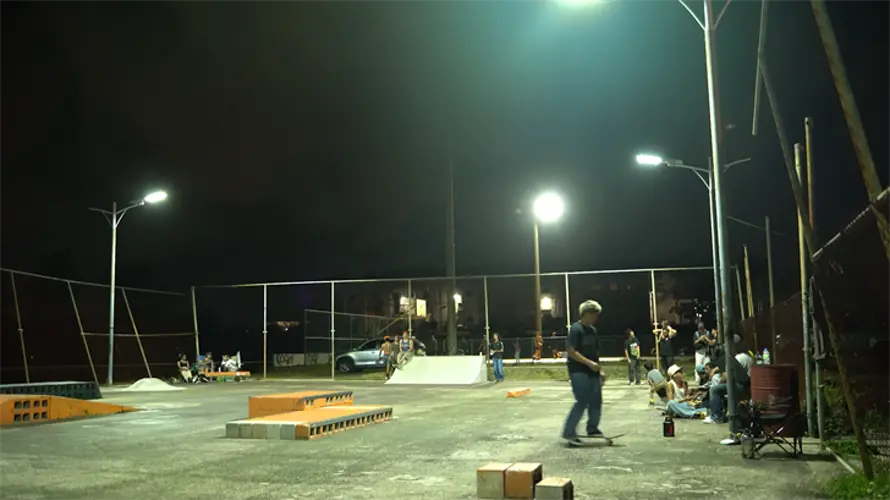 Tamuning skate park finally lit up