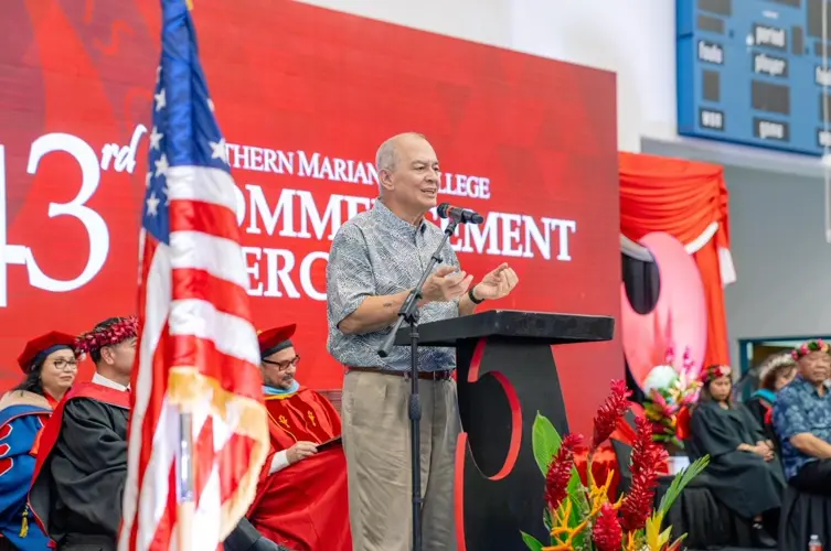 CNMI Del. Sablan shares how he overcame drug addiction with NMC graduates