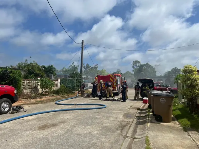 Blaze erupts in vacant Dededo home; No injuries reported