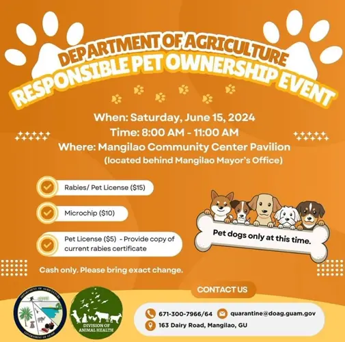 Next responsible pet ownership event in Mangilao