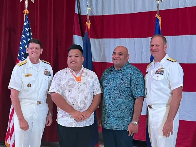 Rear Admiral Brent Devore takes command of Joint Region Marianas