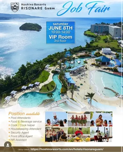 Hoshino Resorts Risonare Guam job fair