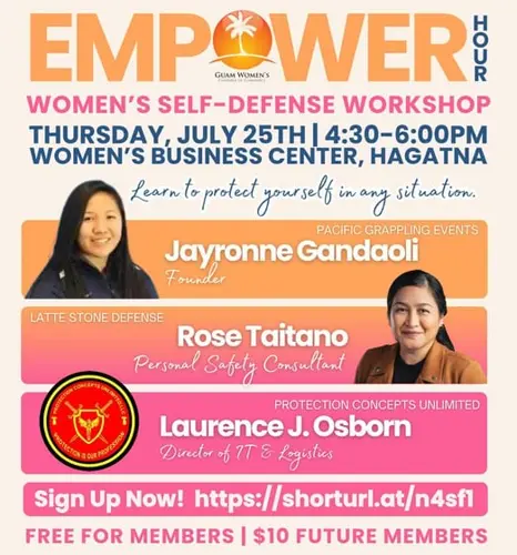 Guam Women’s Chamber of Commerce workshops will teach essential skills to protect yourself