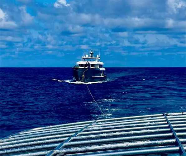 U.S. Coast Guard completes successful rescue, tow of motor yacht Black Pearl 1 to the Republic of Palau