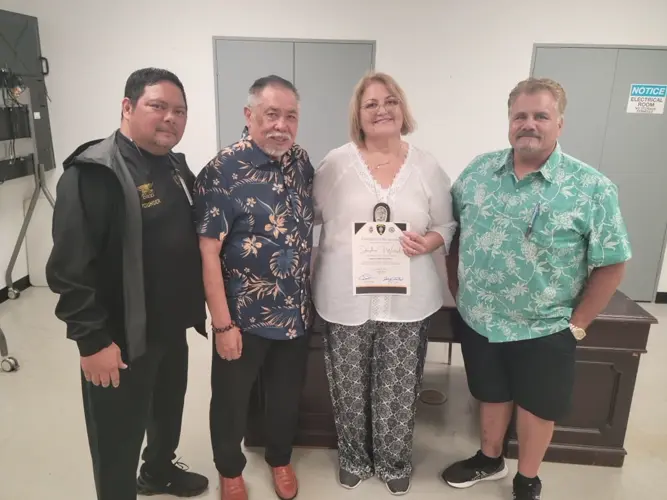 Park Police present honorary badge for her determination and resiliency