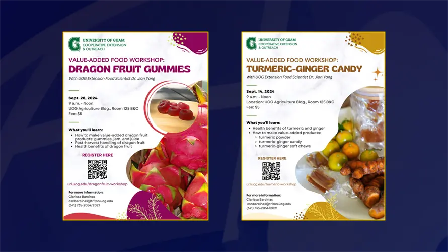 Two food processing workshops hosted at the University of Guam