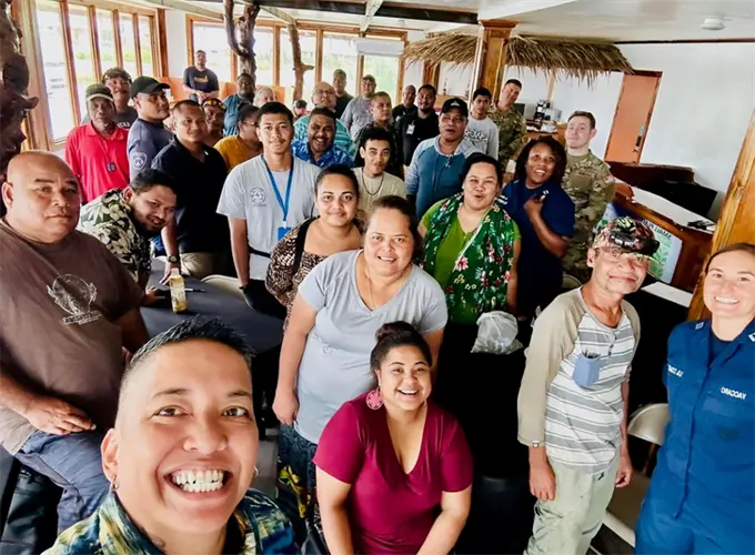 U.S. Coast Guard provides emergency management and boating safety workshops in Yap, Federated States of Micronesia