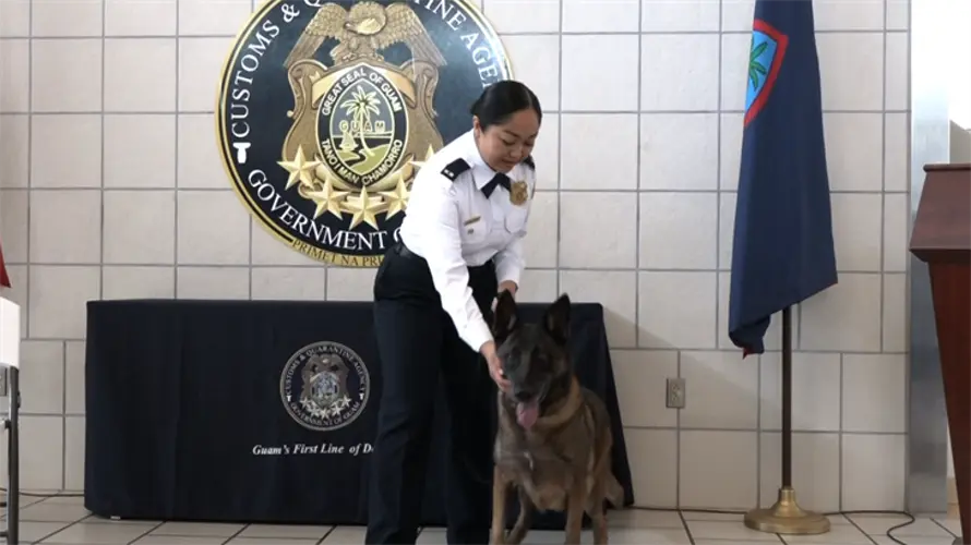 Guam Customs welcomes new dog handlers; first females in drug unit