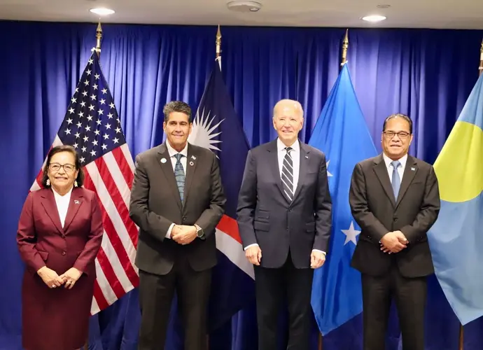 Biden reaffirms COFA with Micronesian leaders in New York