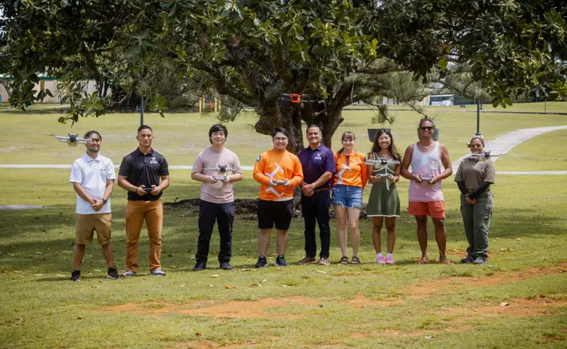 Six University of Guam students become drone certified