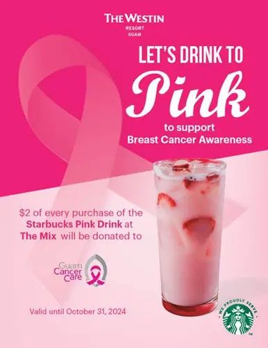 The Westin Resort Guam supports Guam Cancer Care with “Let’s Drink to Pink” campaign