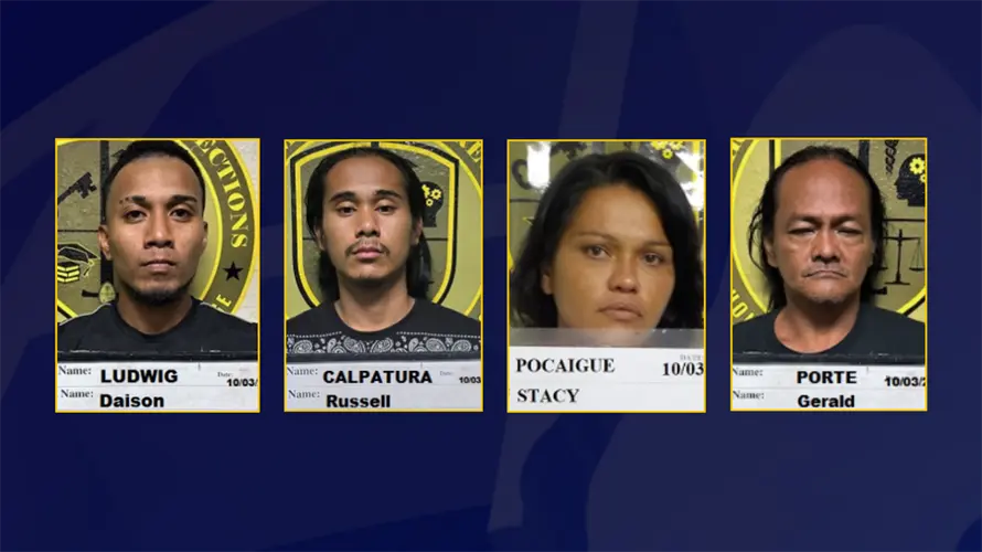 Four arrested in Dededo drug raid