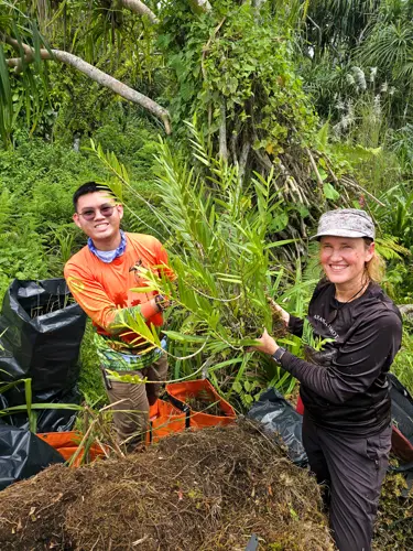 University of Guam’s Center for Island Sustainability team rescues endangered orchids