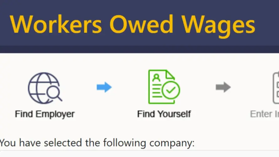 US Department of Labor seeks to distribute wages owed to workers