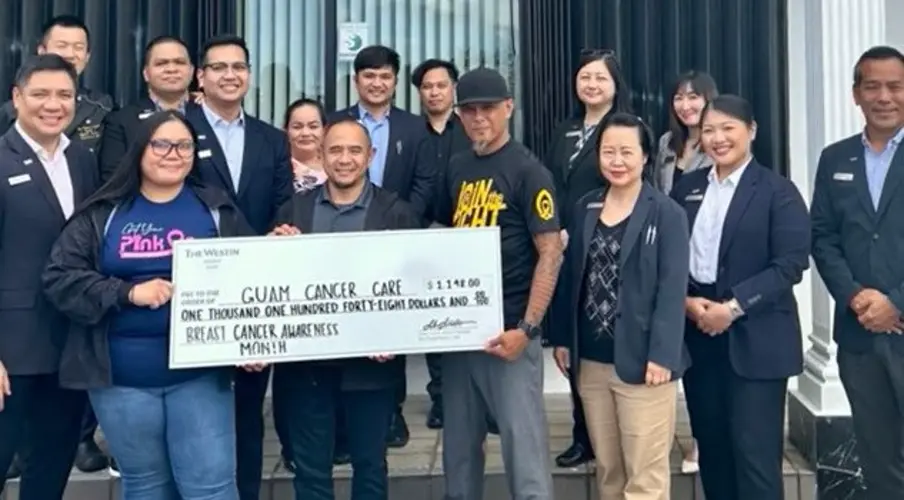 Westin Resort Guam donates to Guam Cancer Care