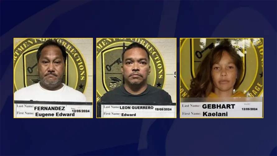 Trio arrested in local and federal drug dealing investigation in Dededo