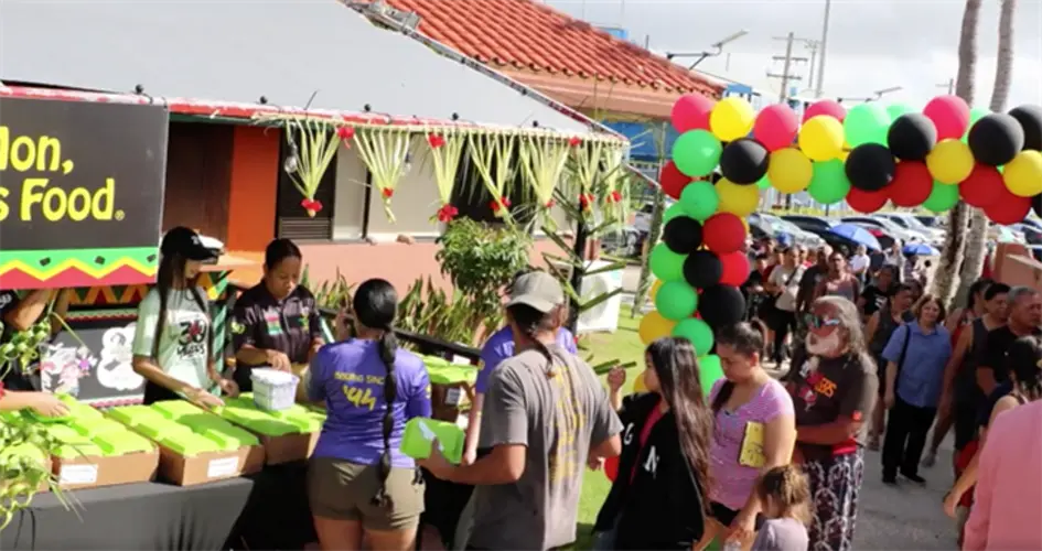 Over 1,300 people showed up Sunday to celebrate 'Ya mon, serious food!'