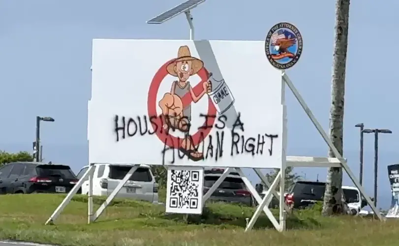 Attorney General billboards tagged, Homeless Coalition disagrees with approach