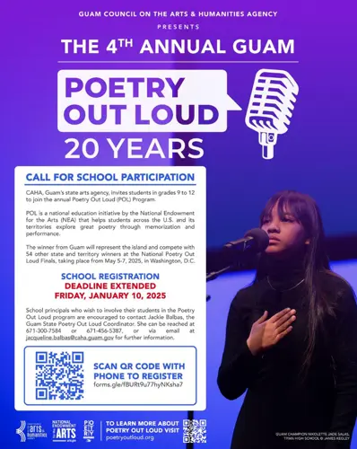 Step into the spotlight with the 4th annual Poetry Out Loud competition