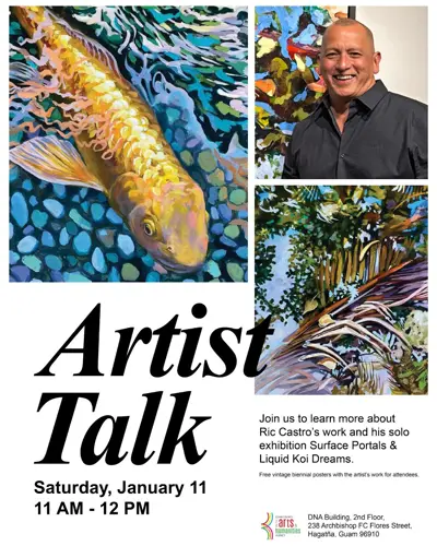 Council on the Arts and Humanities hosts Artist Talk with Ric Castro, solo exhibition hours extended