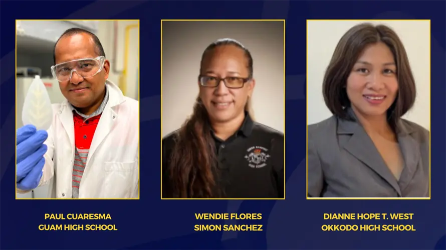 Three Guam teachers receive Presidential Award for Excellence