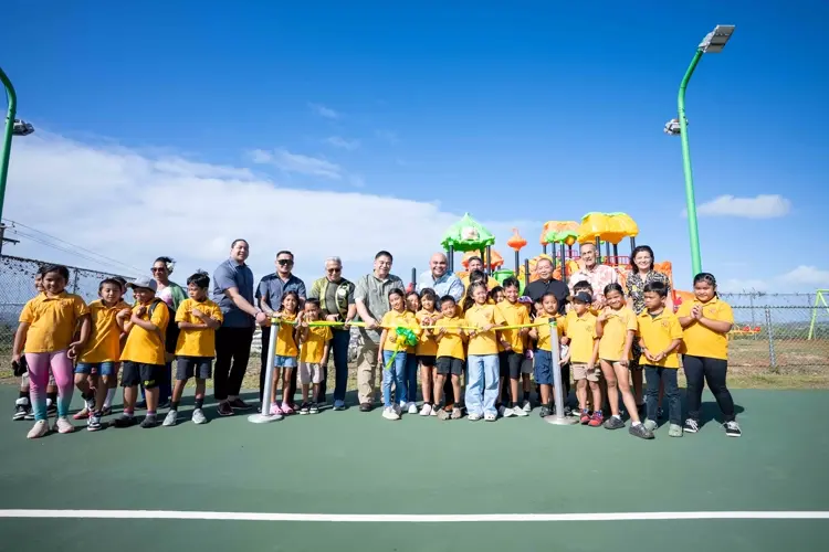 Talo’fo’fo community celebrate opening of new playground