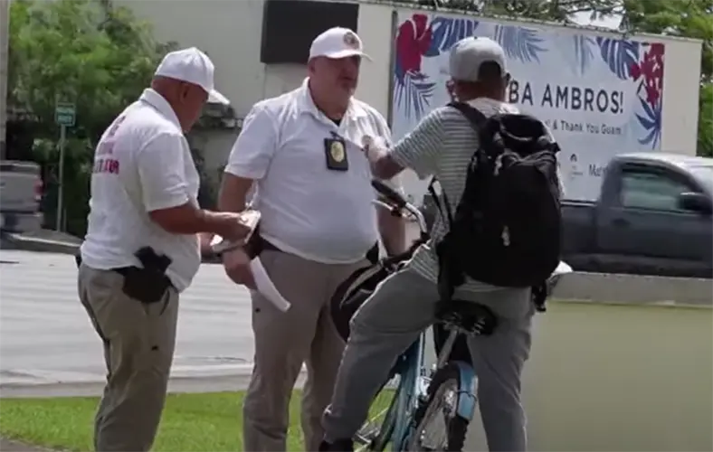 Homeless people get ticketed during Attorney General's Panbuster operation
