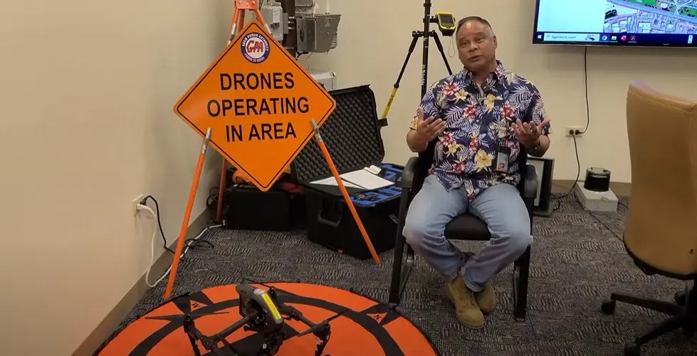 GPA using drones to inspect Sinajana power poles