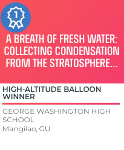 George Washington High School team wins NASA TechRise student challenge