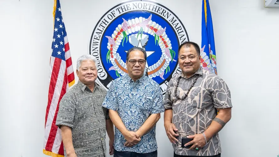 CNMI Governor Palacios meets with Chuuk Governor and FSM President to strengthen regional ties