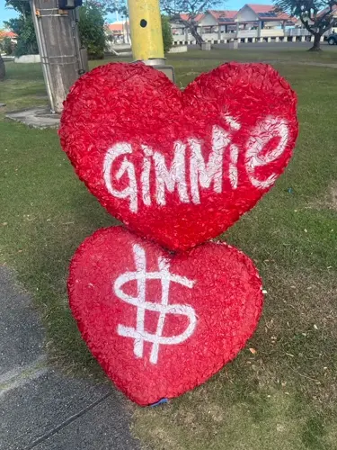 Suspicious heart display spotted in Hagatna, 14 ticketed for panhandling
