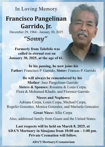 Francisco Pangelinan Garrido, Jr.