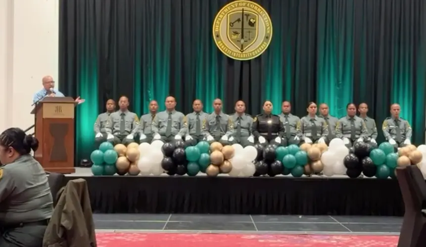Department of Corrections celebrates addition of 14 new officers
