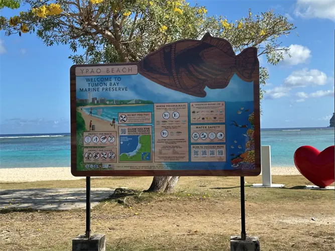 New coastal safety signs unveiled at Ypao Beach Park