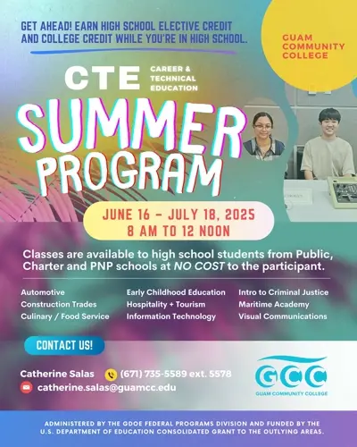 High school students can now register for GCC’s Career and Technical Education Summer program