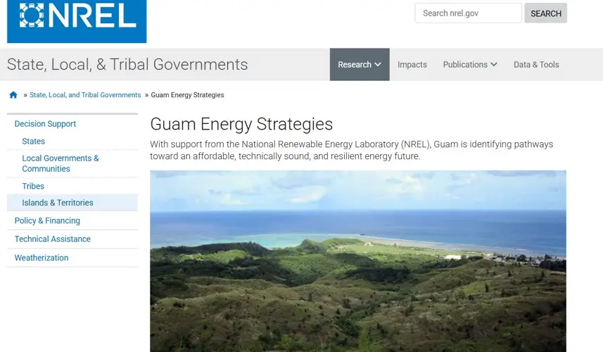 Guam energy strategies to assist 100% renewable energy goal by 2045