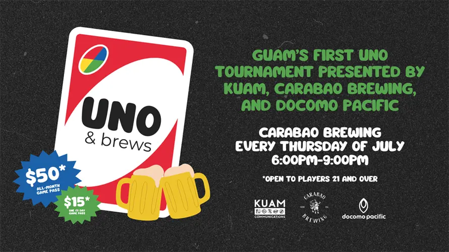 Guam’s first UNO Tournament presented by KUAM, Carabao Brewing, and Docomo Pacific