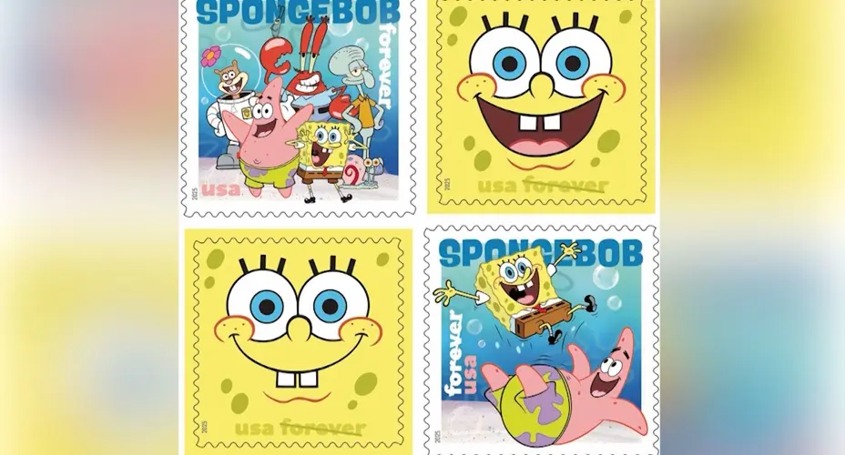 SpongeBob Squarepants stamps being released by USPS