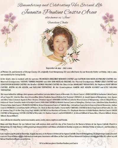 Juanita Paulino Castro Arceo