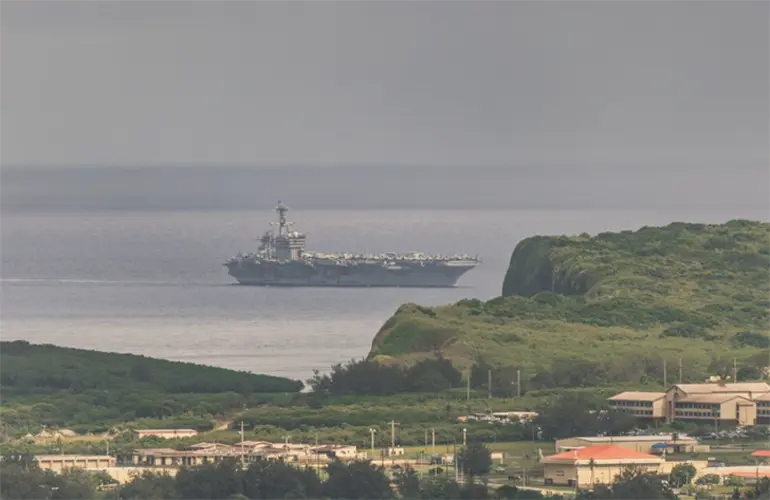 USS George Washington Strike Group arrives in Guam and Saipan