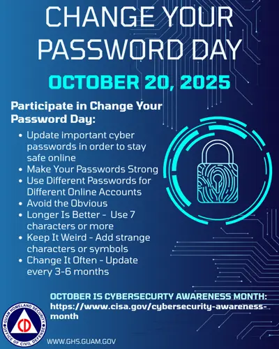 Guam Homeland Security offers tips ahead of Cybersecurity Awareness Month