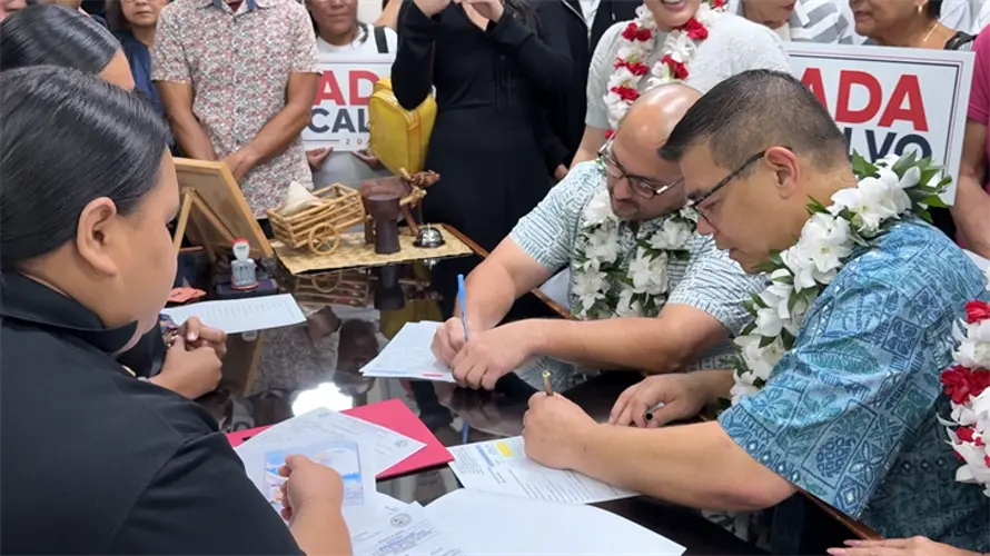 Team Ada/Calvo file gubernatorial candidacy packet