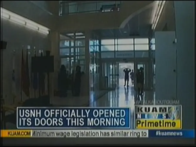 1st official flag raising at new Naval Hospital