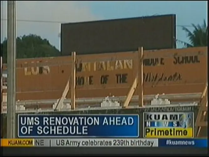Renovations at Untalan Middle School are ahead of schedule