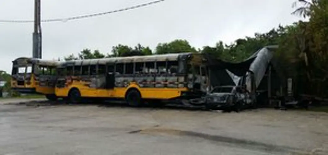 Fire started at Yona bus station
