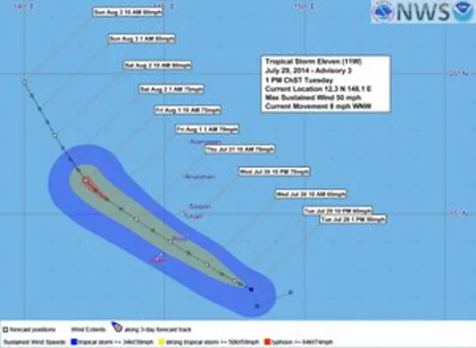 Guam declared in COR 2
