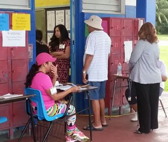 Despite unfavorable weather, southerners come out to vote